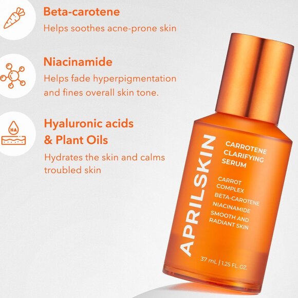 APRILSKIN Carrotene Clarifying Foam Cleanser-Vegan,Cruelty Free! Korean Skincare - Picture 1 of 8
